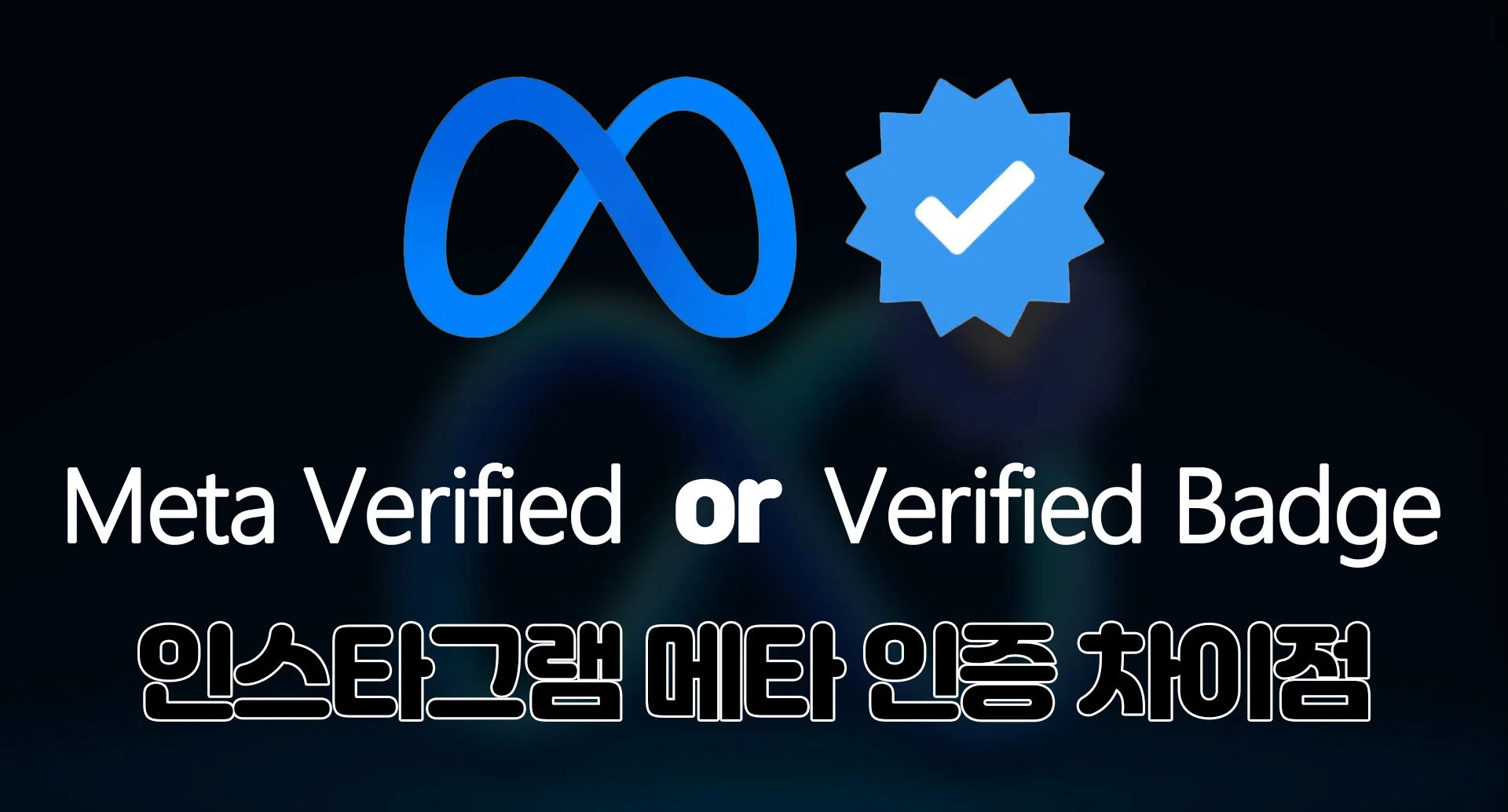 인스타그램 메타 인증 종류